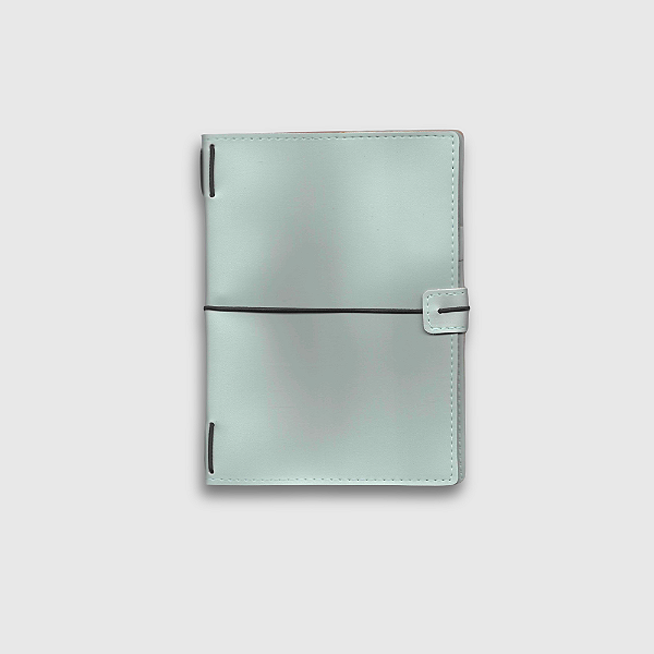 Capa Celeste Midori Triplo (Para 3 Blocos) Para Journal Folk Books Tamanho Grande