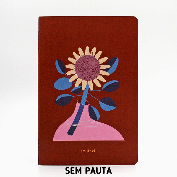 Caderno Brochura Sem Pauta Flexível Large Protea Schizzi
