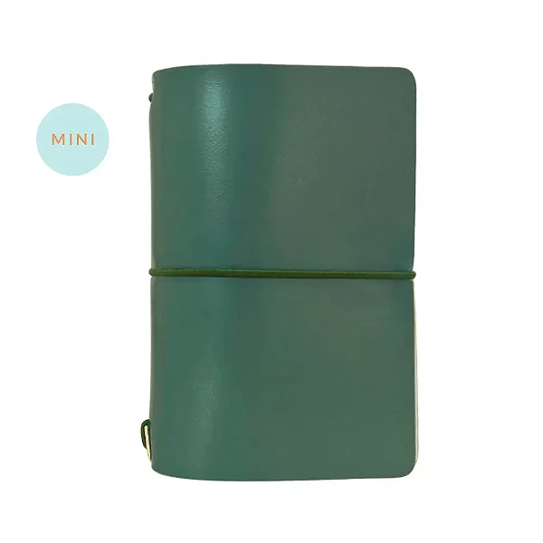 Mini Capa Dark Green (Para 4 Mini Blocos) Para Mini Planner A.Craft