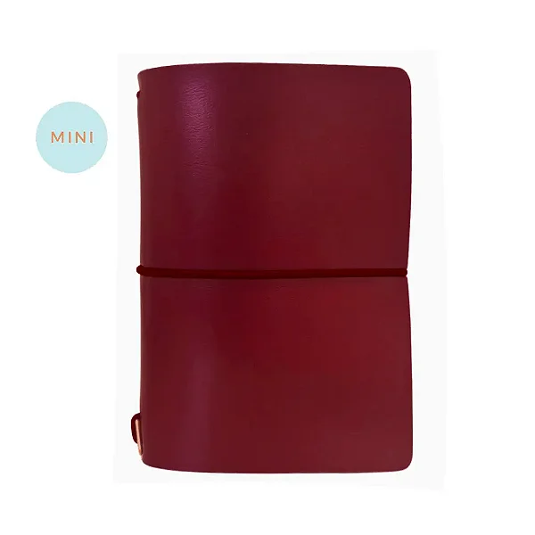 Mini Capa Dark Cherry (Para 4 Mini Blocos) Para Mini Planner A.Craft