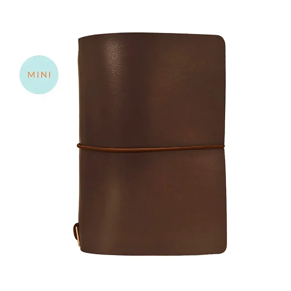 Mini Capa Dark Chocolate (Para 4 Mini Blocos) Para Mini Planner A.Craft