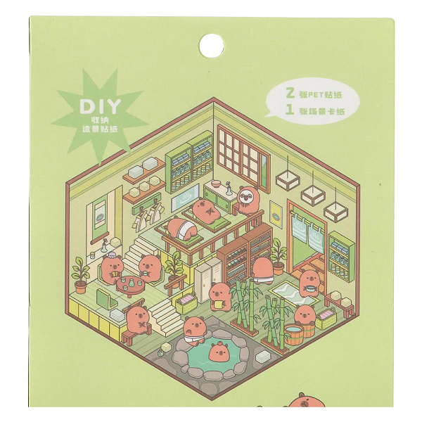 Adesivo Decorativo com Cenário Montável Capivaras - SPA