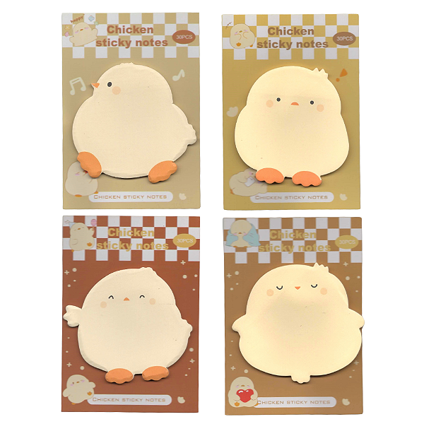 Bolo de Notas Auto Adesivo Chicken Notes 30 Folhas