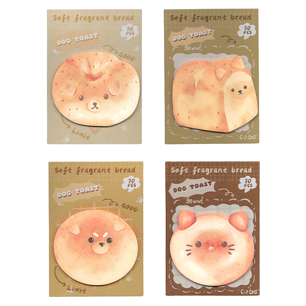 Bolo de Notas Auto Adesivo Toast Animals 30 Folhas