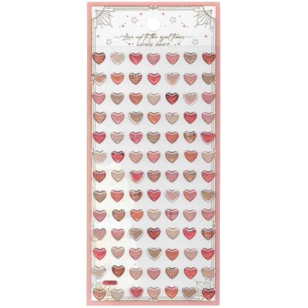 Adesivo Decorativo Alto-Relevo Epoxy Coração Love Heart