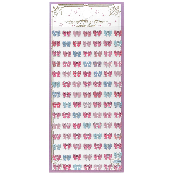 Adesivo Decorativo Alto-Relevo Epoxy Lacinhos Love Heart