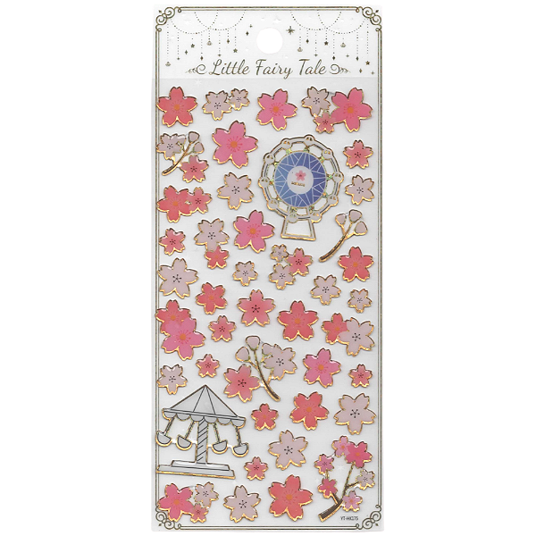 Adesivo Decorativo Alto-Relevo Epoxy Sakura Fairy Tale