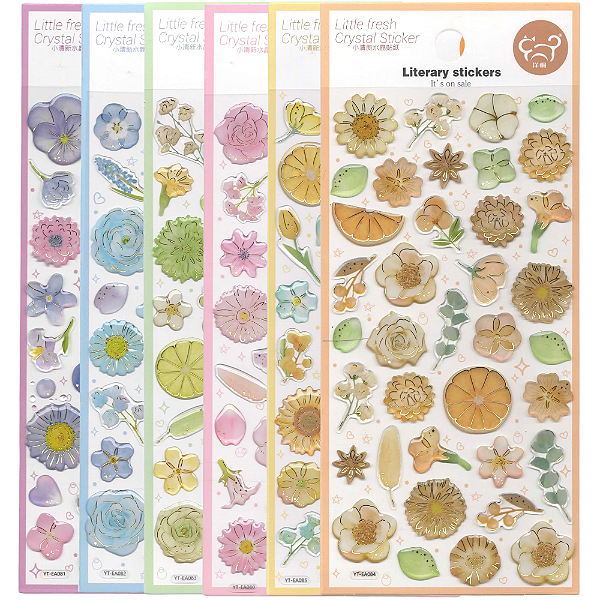 Adesivo Decorativo Alto-Relevo Epoxy Flores Little Fresh Uniso