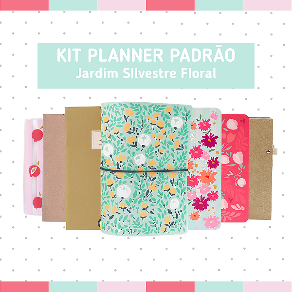 Kit Planner Padrão Jardim Silvestre Floral