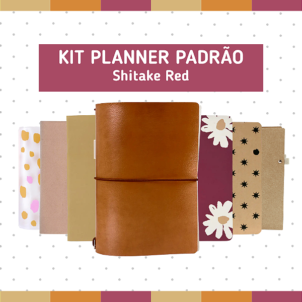 Kit Planner Padrão Shitake Red