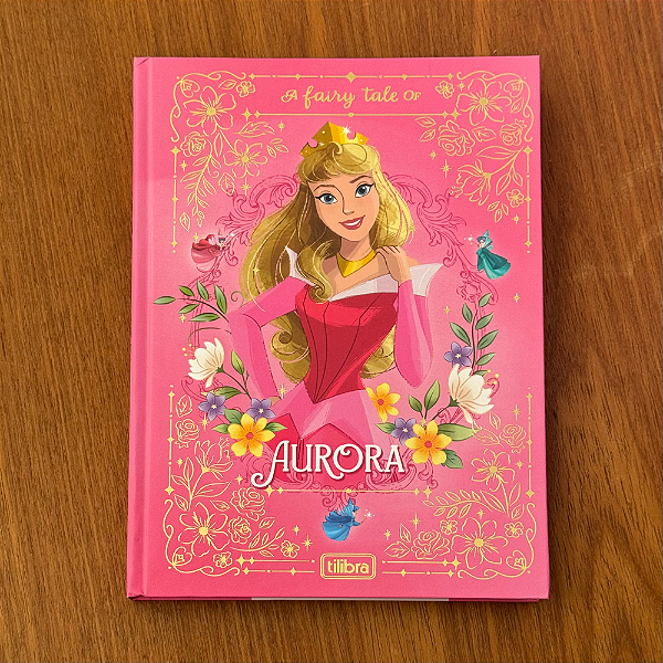 Caderno Brochura Colegial Princesas com Folhas Ilustradas - Aurora