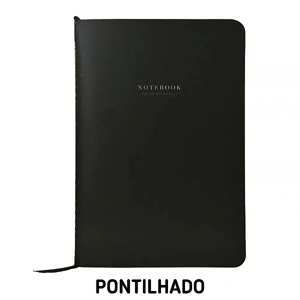 Caderno Pontilhado Preto Clássico Para Planner A.Craft Tamanho Padrão