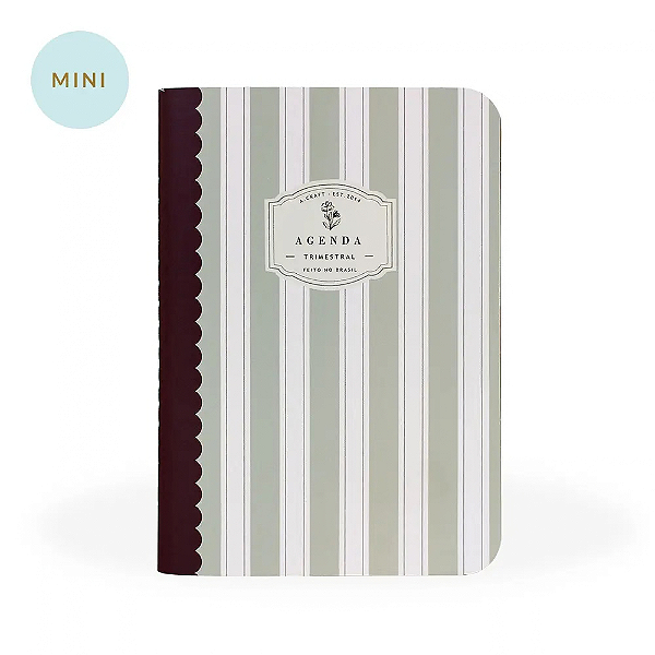Mini Planner Não Datado Pistache Para Mini Planner A.Craft