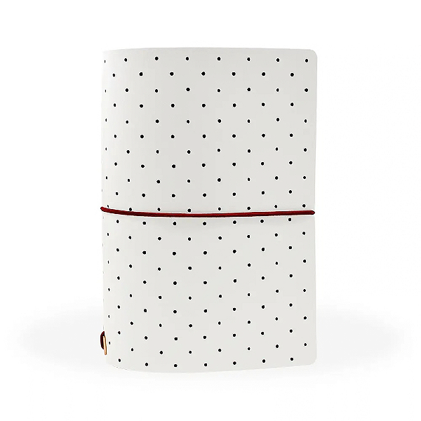 Capa Creme Poá (Para 4 Blocos) Para Planner A.Craft Tamanho Padrão