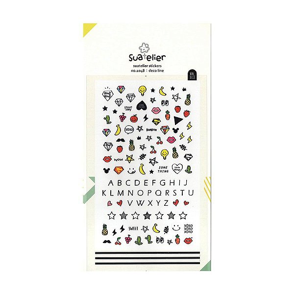Adesivo Divertido para Decorar Unhas e Uso Geral Nail Deco - Deco Line