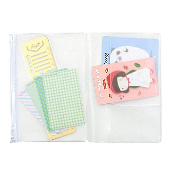 Pasta Plástica Com Zip Para Planner A.Craft Tamanho Padrão