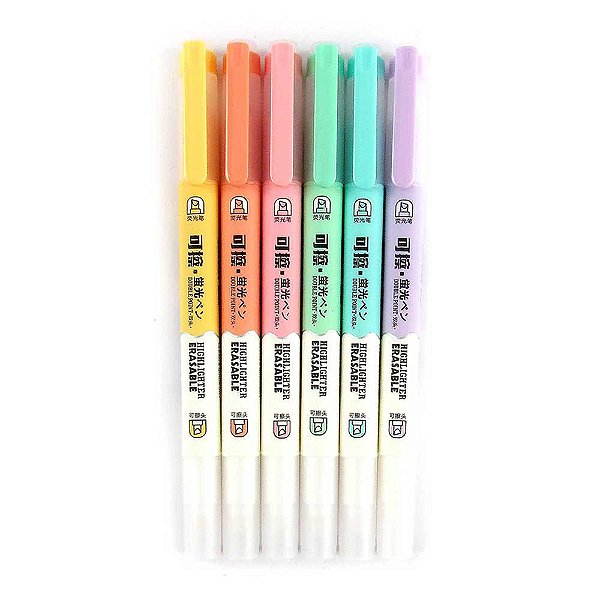 Kit Com 6 Marca Textos Apagáveis