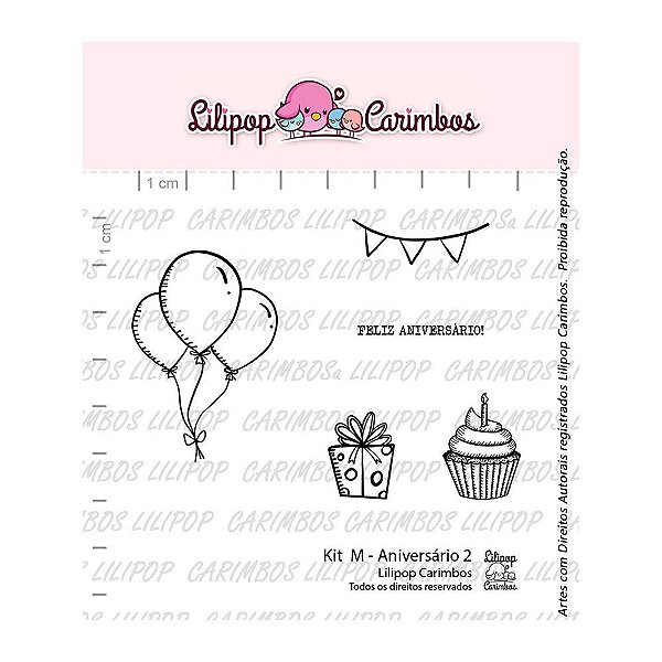Kit de Carimbos Aniversário 2 - Lilipop