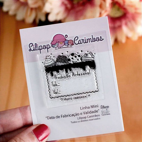 Kit de Carimbos Mini Data de Fabricação e Validade - Lilipop