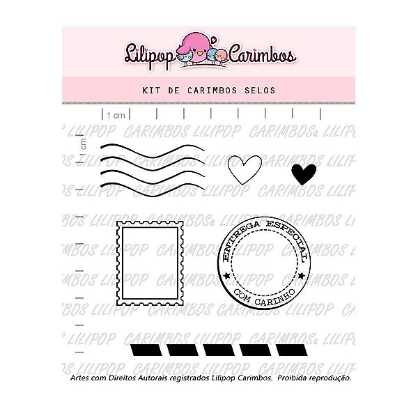 Kit de Carimbos Selos- Lilipop
