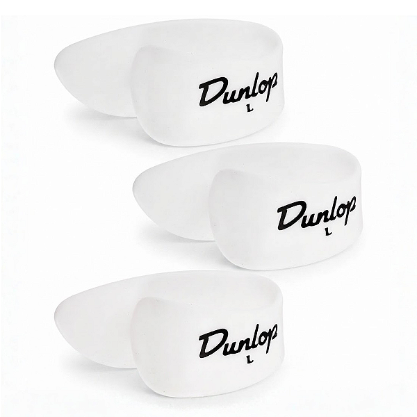 Kit Com 3 Dedeiras Celuloide Dunlop White L Para Viola