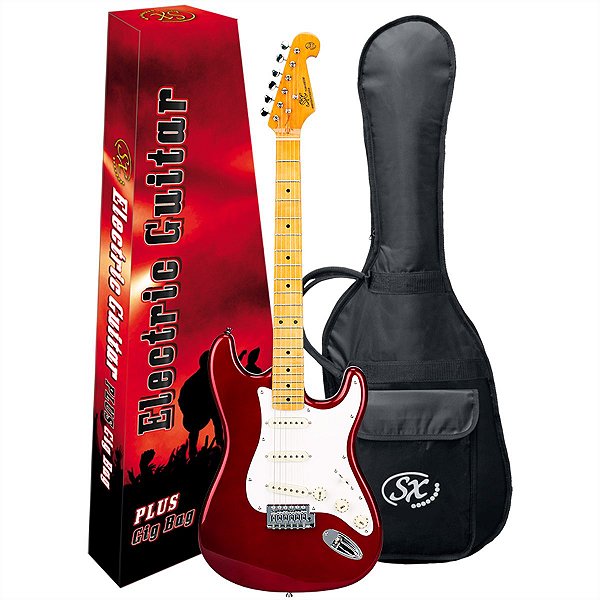 Guitarra Elétrica Stratocaster Sx SST57 Vermelha Vintage Series