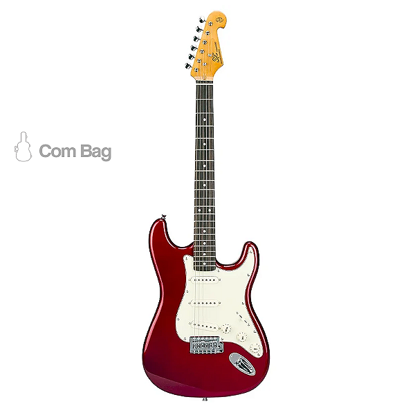 Guitarra Elétrica Stratocaster Sx SST62 Vermelha Vintage Series