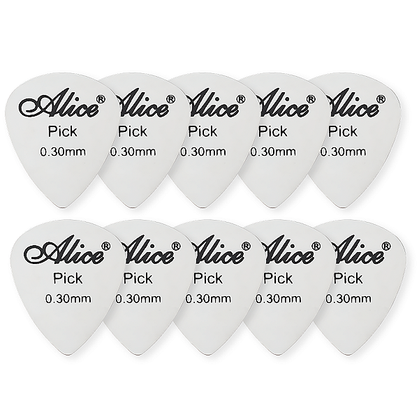Kit 10 Palhetas Metal Alice 0.30 milímetros Aço Inoxidável