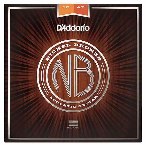 Jogo De Cordas Para Violão Aço Daddario 010 Nickel NB - American Musical e  Magazine