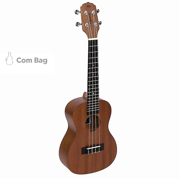 Ukulele Concert Acústico Com Bag Profissional Guk-23 WS