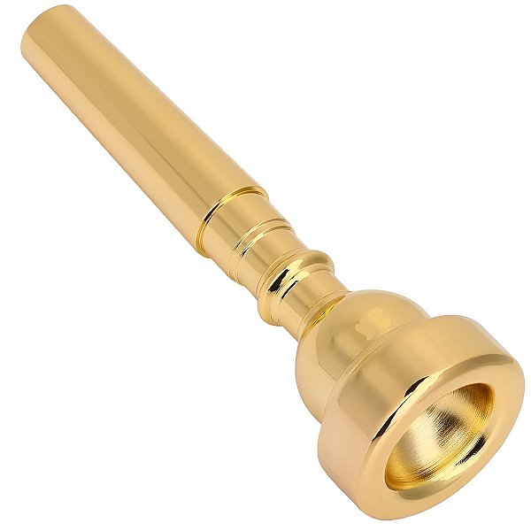 Bocal De Metal Para Trompete 7C Dourado Laqueado