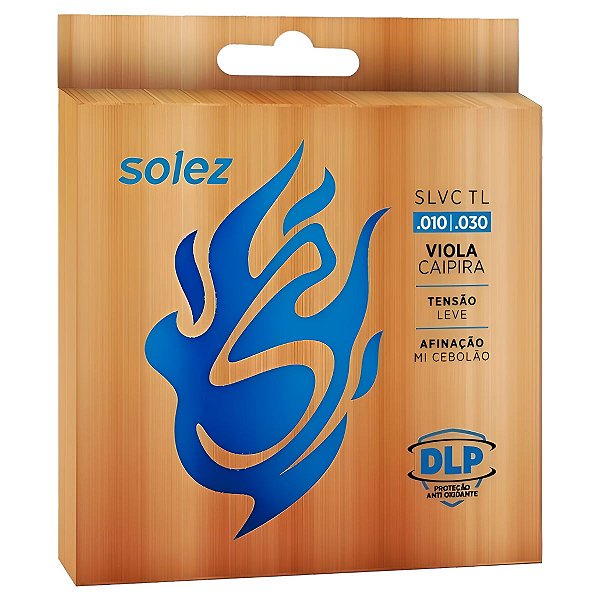 Jogo De Cordas Para Viola Solez Tensão Leve Cebolão Em Mi