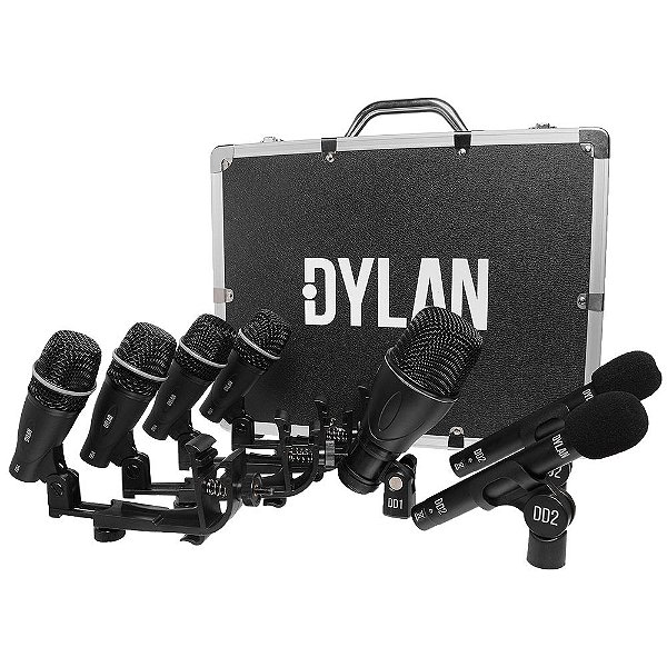 Kit De Microfones Para Bateria Com 7 Peças Dylan DD-7