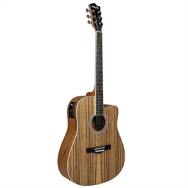 Violão Aço Memphis By Tagima Elétrico Natural Walnut Satin MD-25-NTWS