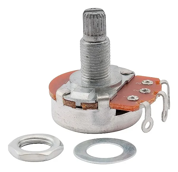 Potenciometro Base Grande Eixo Longo Linear Para Guitarra B500K