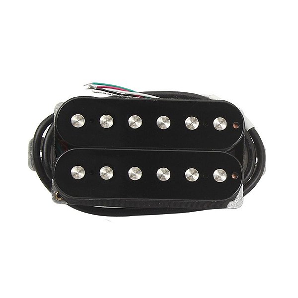 Captador Para Guitarra Humbucker Preto Braço Alto Ganho