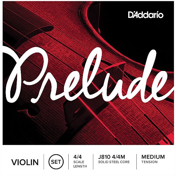 Jogo De Cordas Prelude Daddario Para Violino 4/4 Tensão Média J810