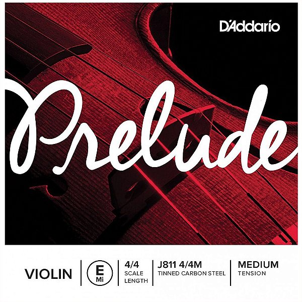 Corda Encordoamento Avulsa Daddario Prelude MI (E) Para Violino 4/4