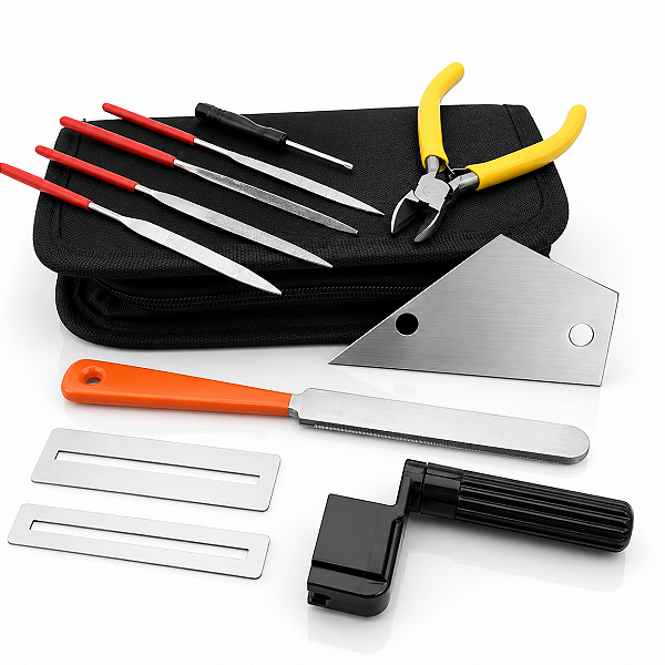 Kit De Ferramentas Para Manutenção e Limpeza Luthieria Portátil