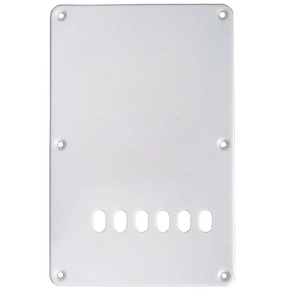 Tampa Traseira Escudo Para Guitarra Stratocaster Branco Com Parafusos