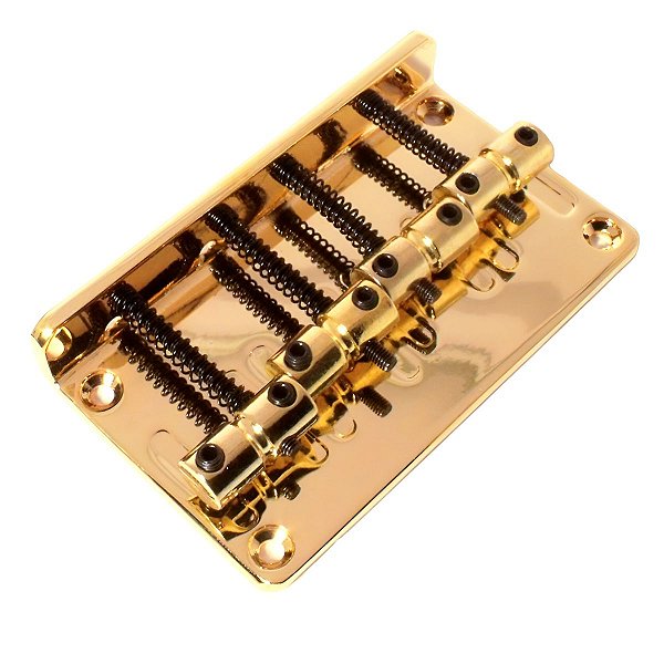 Ponte Para Jazz Bass e Precision 4 Cordas Vintage Dourada