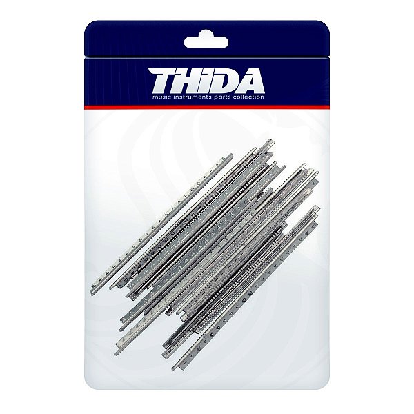 Kit 21un De Trastes Cortados Em Alpaca Tamanho Médio 2.4mm