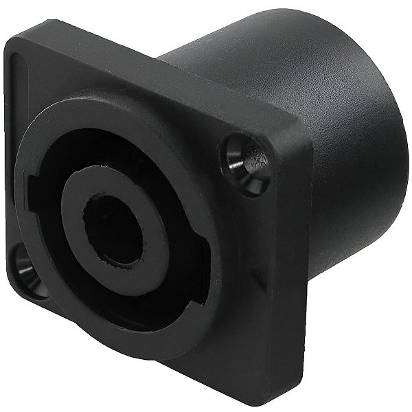Conector Speakon Speaker Painel Fêmea Quadrado Profisisonal 4 Polos