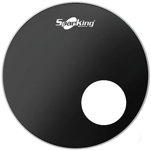 Pele Resposta 18" Com Furo e Abafador Interno Spanking Para Bumbo