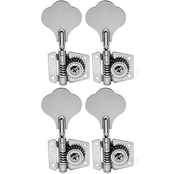 Tarraxas Cromadas Para Contra Baixo Jazz Bass 4 Cordas Em Linha