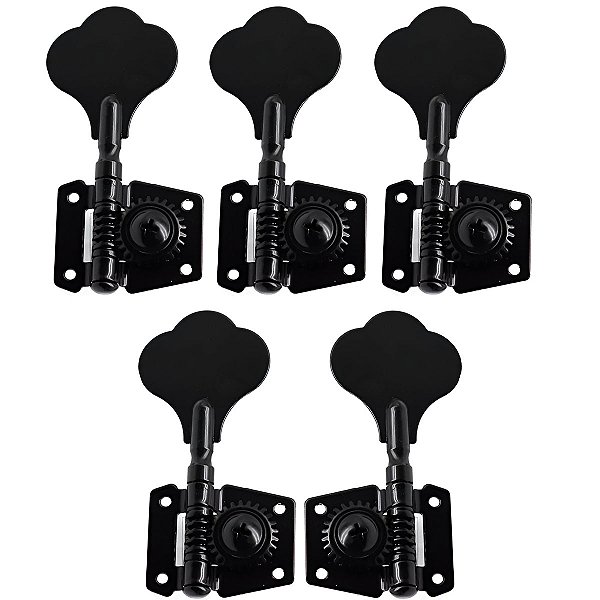 Tarraxas Pretas Para Contra Baixo Jazz Bass 5 Cordas 4x1