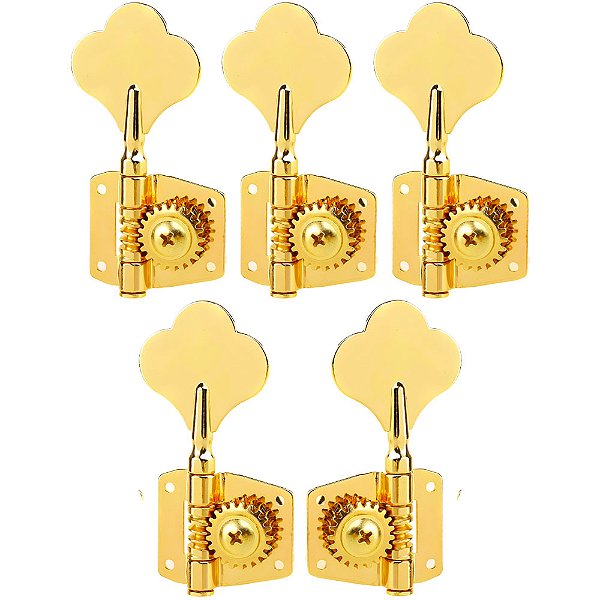 Tarraxas Douradas Para Contra Baixo Jazz Bass 5 Cordas 4x1