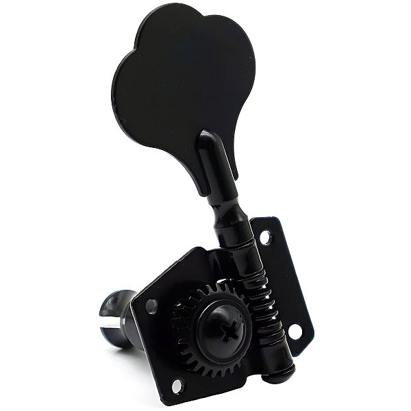 Tarraxa Avulsa Jazz Bass Preta Para Contra Baixo Lado Esquerdo