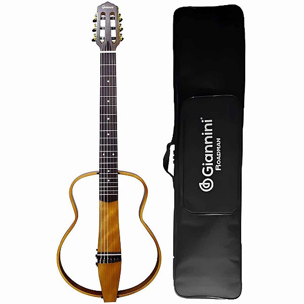 Violão Nylon Vazado Giannini Roadman Natural Mostruário Com Detalhe