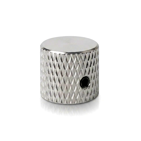 Knob Flat Top Cromado para Potenciômetros CTS 6,4mm Guitarra Baixo